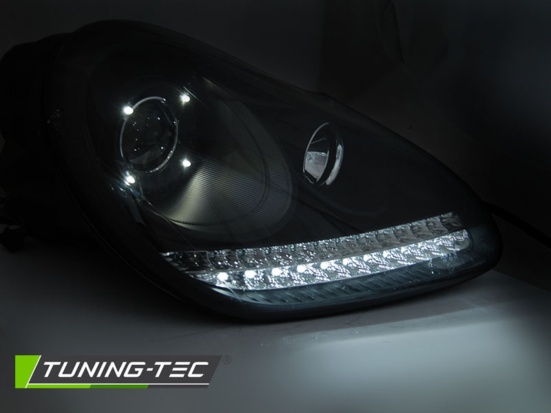 Moderne LED-Xenon Koplampen | geschikt voor Porsche Cayenne 02-06 Zwart