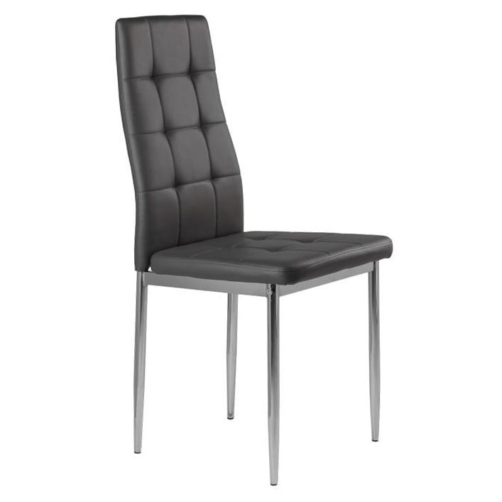Voordelige Eetkamer Stoelen Set - 4 Stuks - Modern Grijs Design