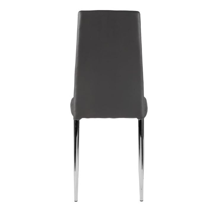 Voordelige Eetkamer Stoelen Set - 4 Stuks - Modern Grijs Design
