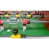 Design Voetbaltafel - Premium Houtlook - Verchroomde Details 140cm