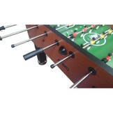 Design Voetbaltafel - Premium Houtlook - Verchroomde Details 140cm