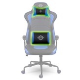 Premium Yasuo Bureaustoel - Ergonomisch Gaming Design - Grijs/Rood Eco-leder