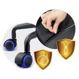 Premium Yasuo Bureaustoel - Ergonomisch Gaming Design - Grijs/Rood Eco-leder