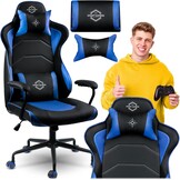 Verstelbare Gaming Bureaustoel Yasuo - Comfort voor Werk en Ontspanning - Grijs/Rood