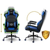 Verstelbare Gaming Bureaustoel Yasuo - Comfort voor Werk en Ontspanning - Grijs/Rood