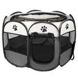 Puppy Trainingsbox - Veilige Wenbox met Dubbele Toegang - 67x74x46 cm