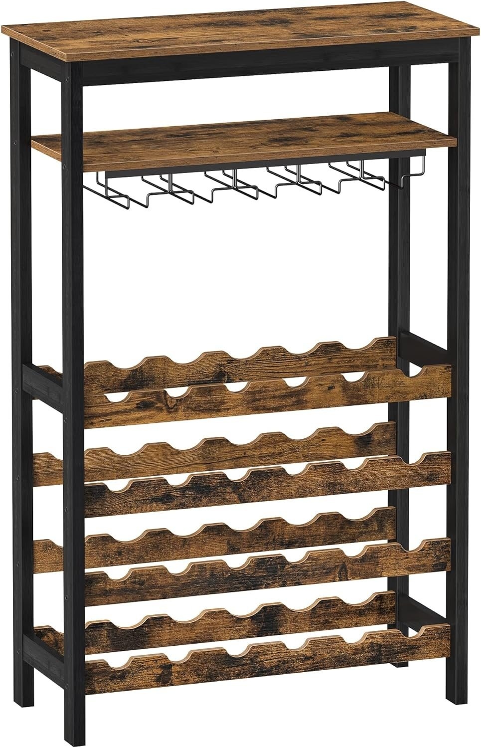 Professioneel Wijnflessenrek - Rustiek Design - 24 Flessen Capaciteit