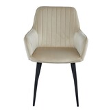 Velvet Eetkamerstoelen Duoset - Complete Set met Armleuningen