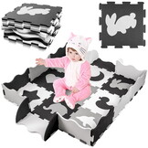 Zachte Kruipmat Baby XL - Antislip Foam Speelkleed 119x119 cm - 25 Puzzelstukken