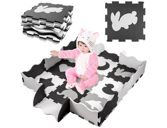 Educatieve Puzzel Speelmat - Grote Foam Speelvloer 119x119 cm voor Peuters