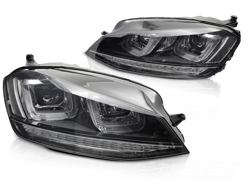 VW Golf 7 Projectorkoplampen | U-Type LED DRL | 2013-2017 Model