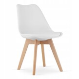 Praktische Eetkamerset 120x80 - Onderhoudsvriendelijke Tafel met Witte Stoelen