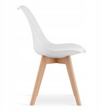 Scandinavische Eethoek - Eiken Tafel met Designstoelen - Complete Set