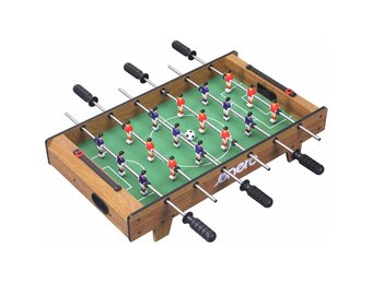 Voetbaltafel - 64x36x14cm - houtimitatie MDF - inclusief 2 ballen