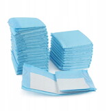 Honden plasmat - 60x60 cm - wit/blauw - geurverminderend