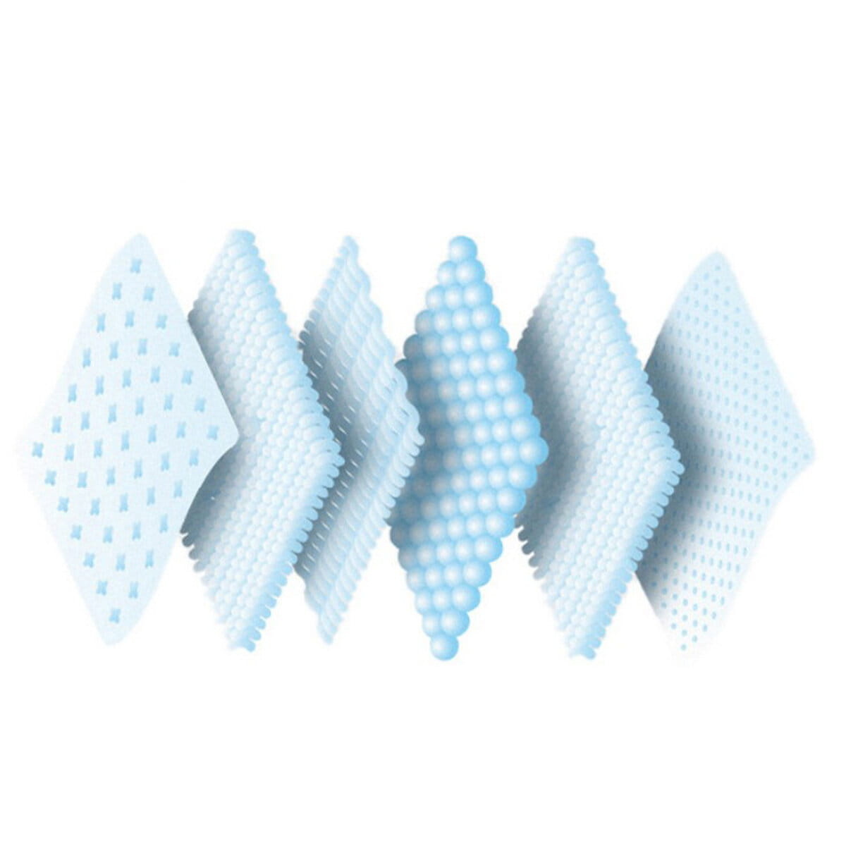 Honden plasmat - 60x60 cm - wit/blauw - geurverminderend