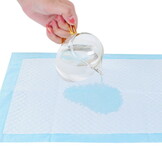 Honden plasmat - 60x60 cm - wit/blauw - geurverminderend