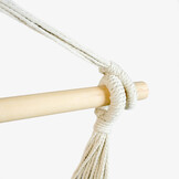 Hangstoel - hangmat - beige - 130x100 cm - inclusief hoes