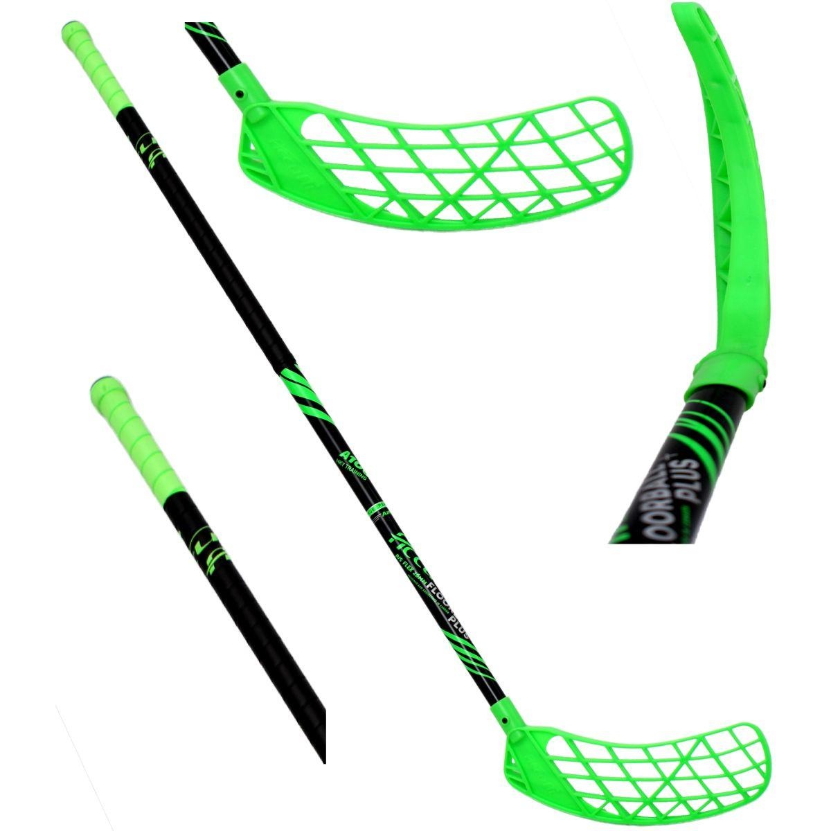 Floorball stick - 100cm - groen - rechtshandig - AIRTEK-serie