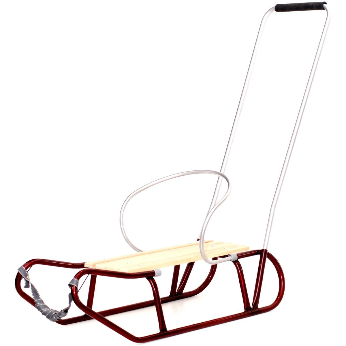 Slee met rugleuning - bordeauxrood - 111x35x90 cm - max 70 kg