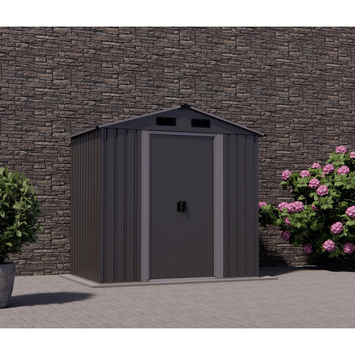 Metalen tuinhuis - staal - gabellendak - 1250x1950x2070mm