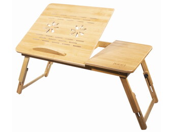 Laptop tafel - 10 stuks - bamboehout - opvouwbaar - 67x34.5x51 cm