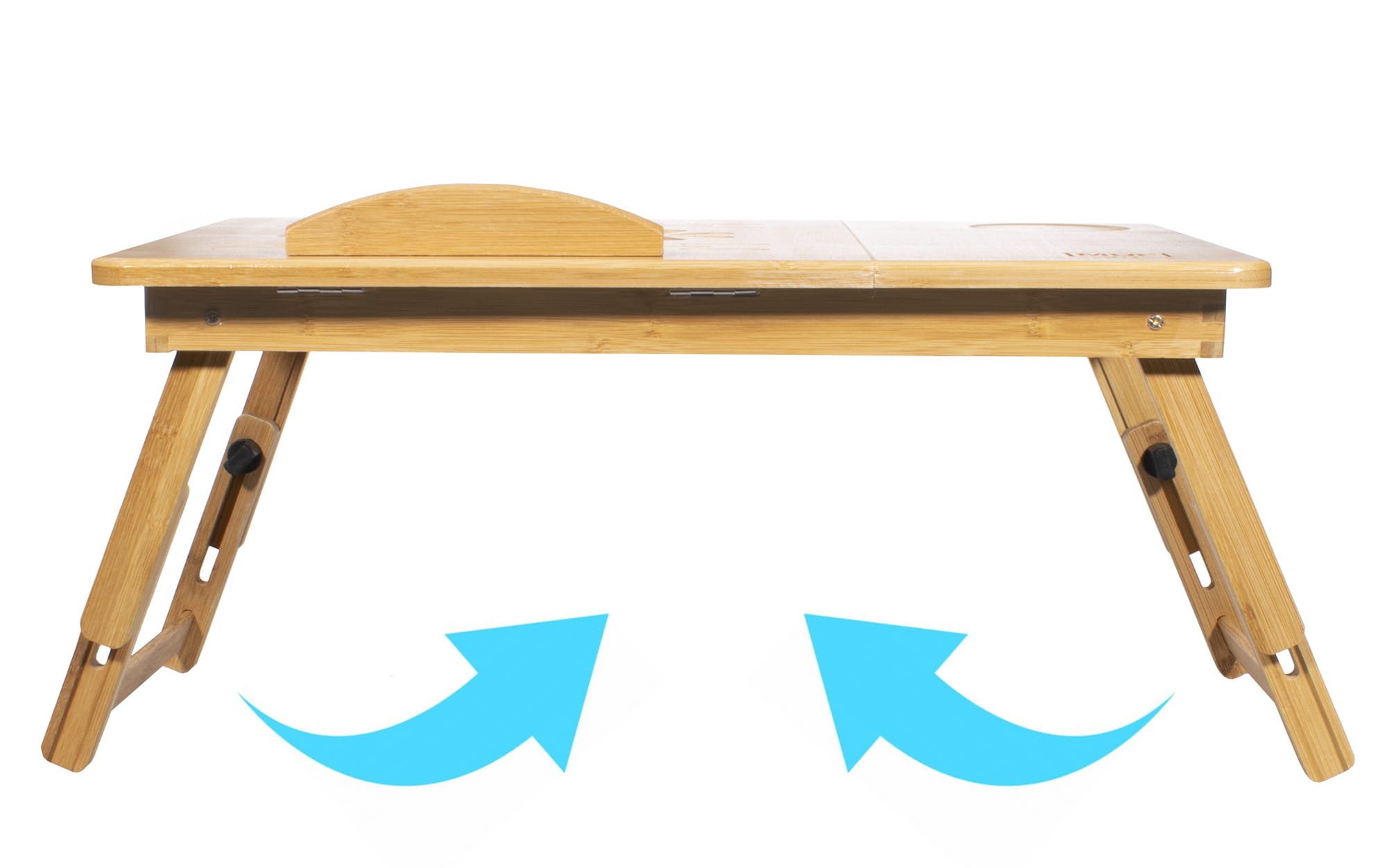 Laptop tafel - 10 stuks - bamboehout - opvouwbaar - 67x34.5x51 cm