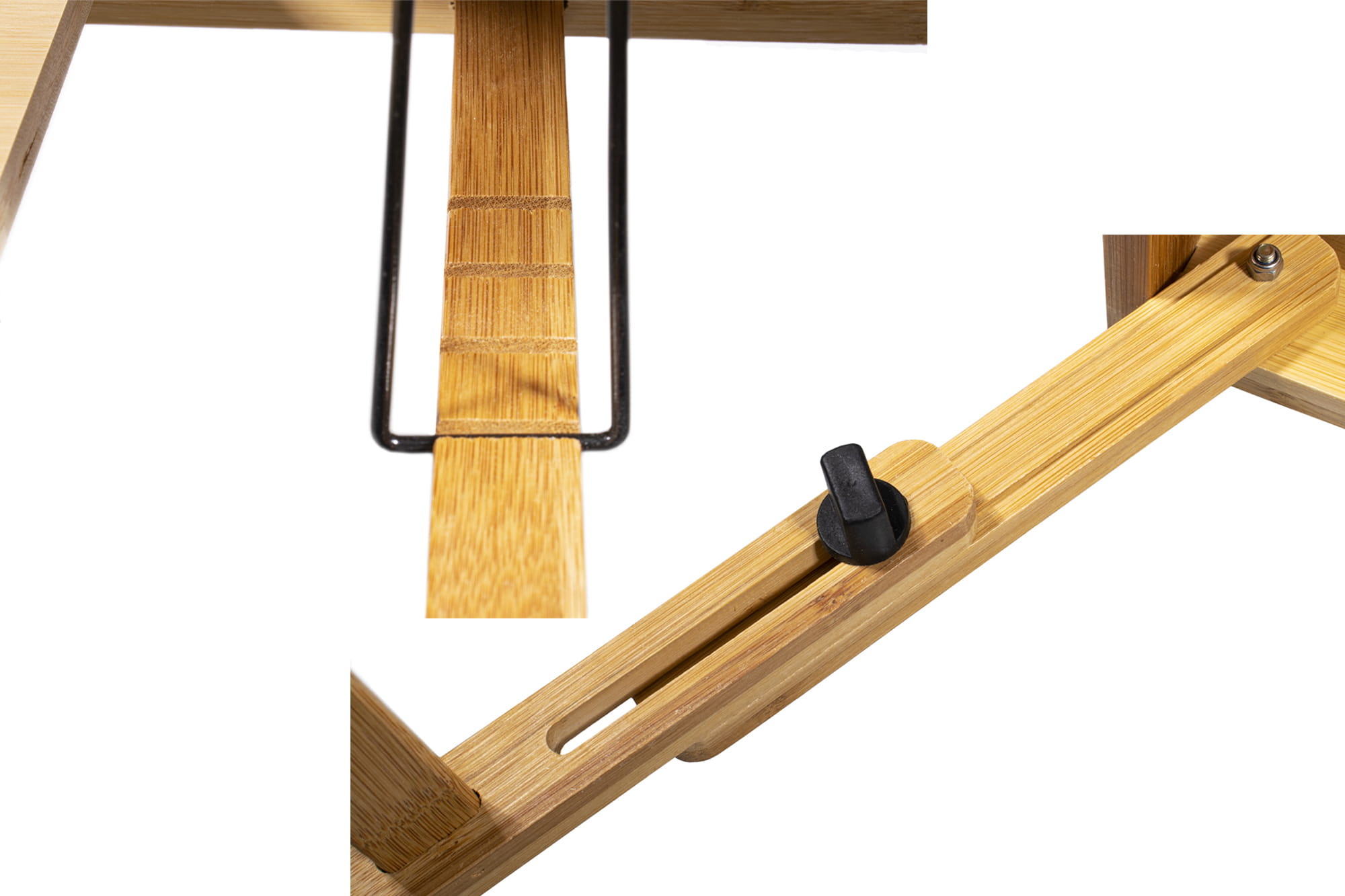 Laptop tafel - 10 stuks - bamboehout - opvouwbaar - 67x34.5x51 cm