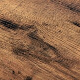 Vitrinekast - rustiek bruin - 70x30x121.5 cm - spaanplaat/metaal