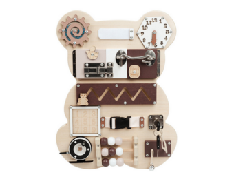 Sensomotorisch speelgoed - teddybeer - 14 elementen - hout