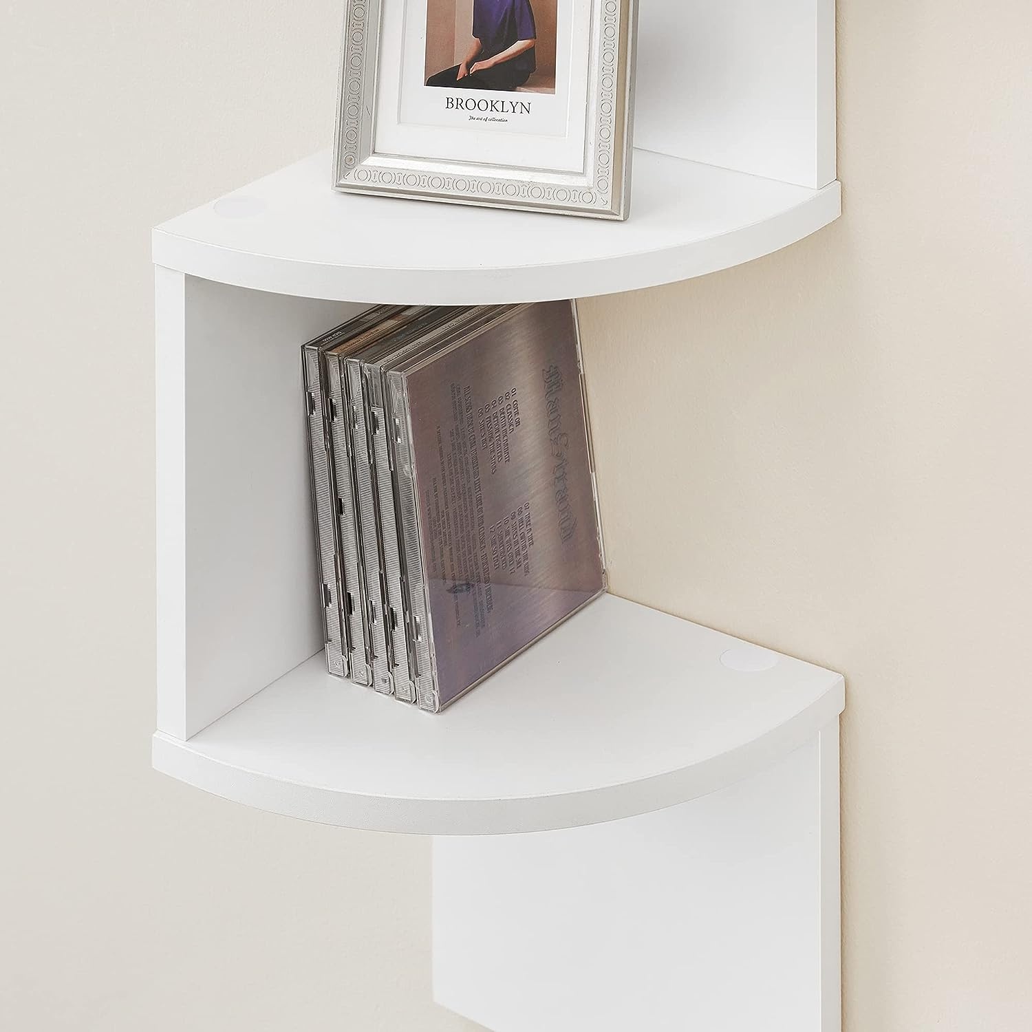 Boekenrek - wit - 20x20x127,5 cm - gemelamineerde spaanplaat