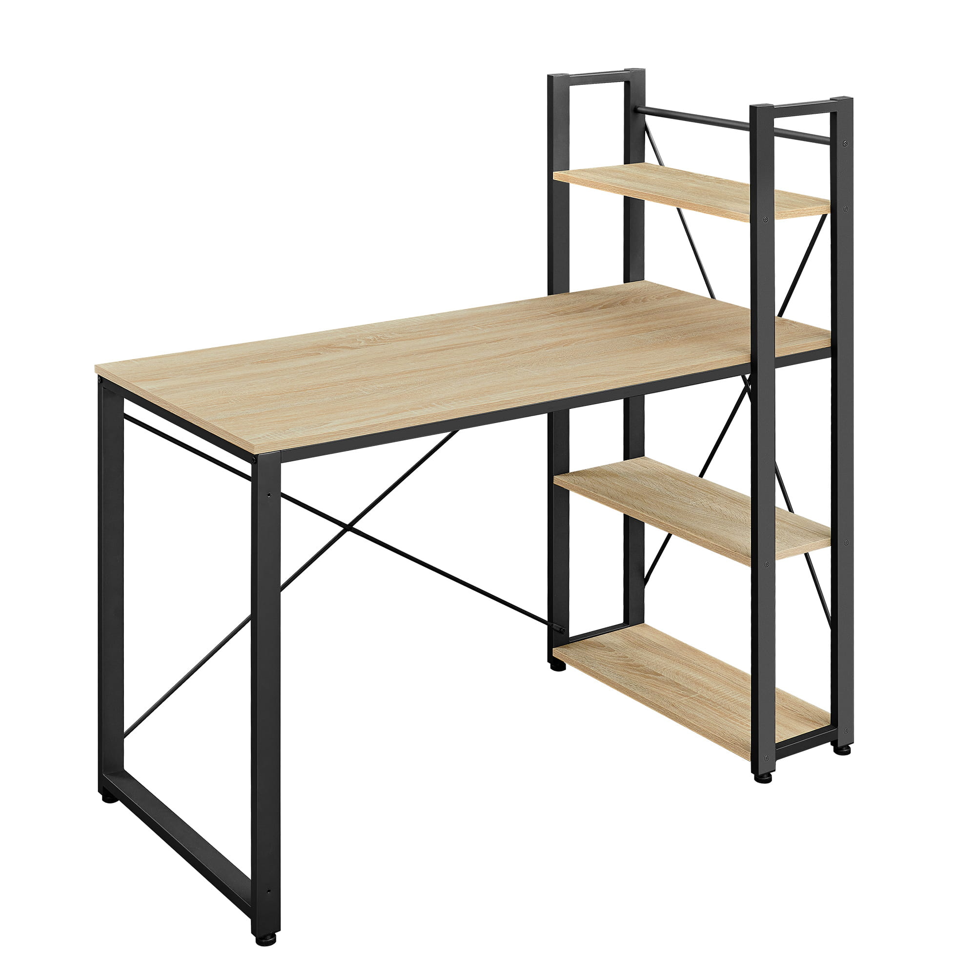 Computerbureau - sonoma - 3 laden - stabiel en duurzaam