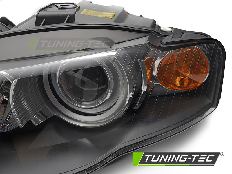 Koplampen Xenon - voor AUDI A4 B7 11.2004-03.2008 - zwart