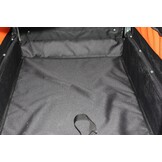 Fietskar hondenkar opvouwbaar voor huisdieren tot 40 kg oranje zwart