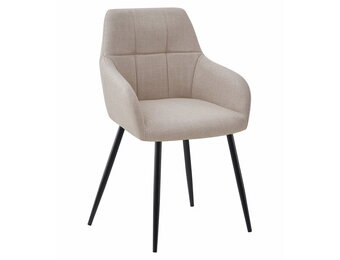 Eetkamerstoel BENI - 2 stuks - beige - 85x57x59 cm