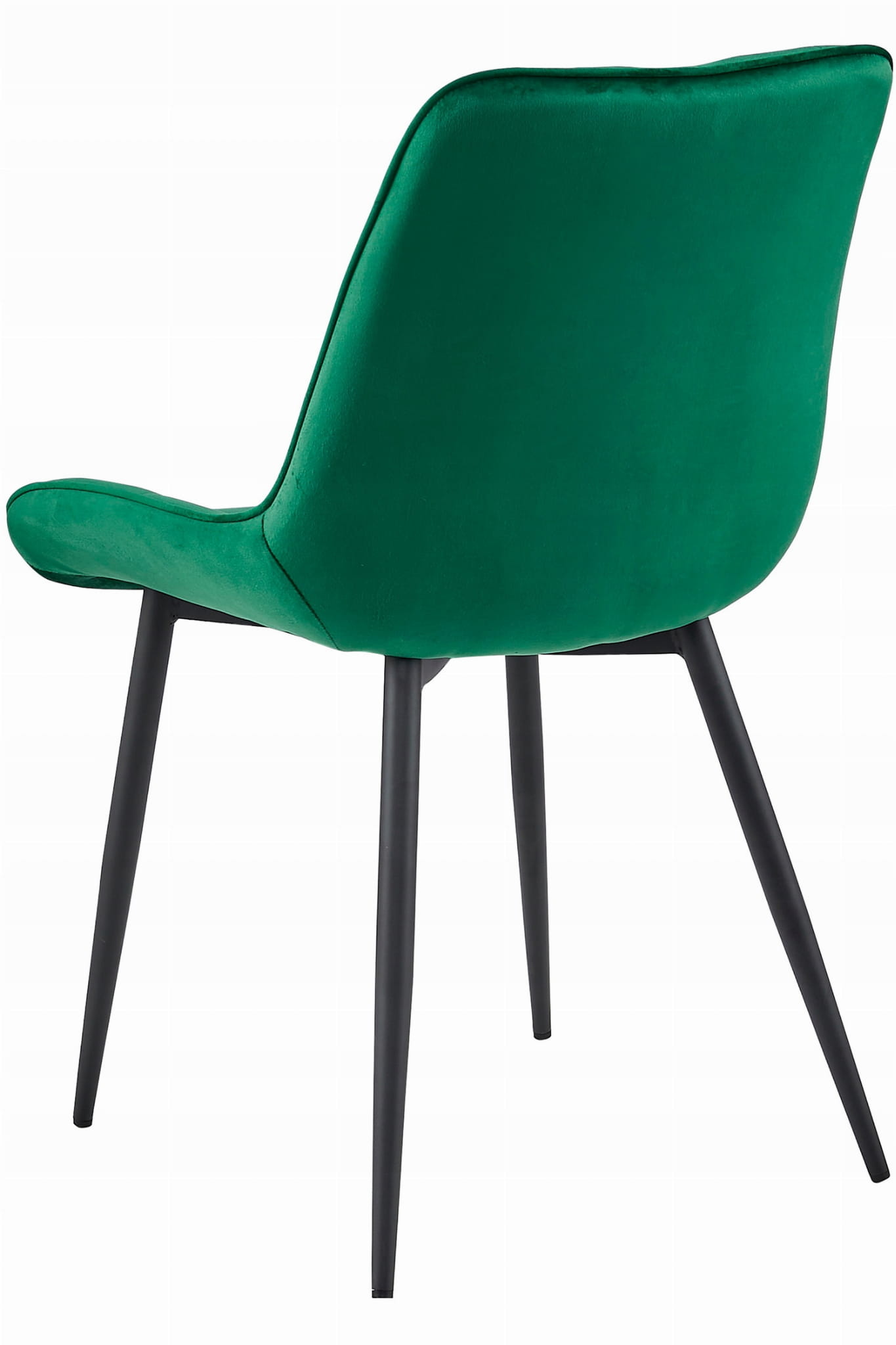 Eetkamerstoel BERA - donkergroen - fluweel - 86.5x45x54 cm