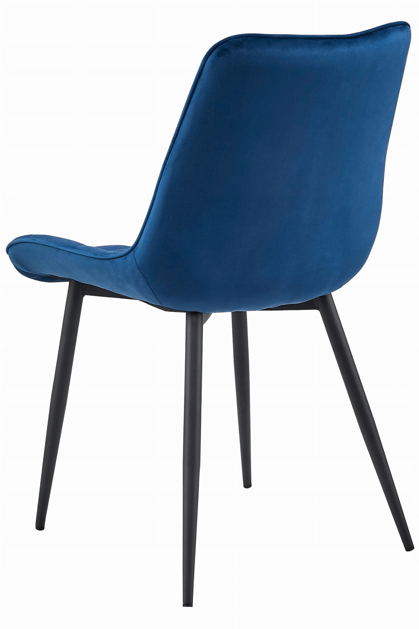 Eetkamerstoel BERA - 4 stuks - marineblauw - fluweel