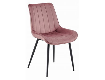 Eetkamerstoel SOSA - donkerroze - stevige constructie - modern design