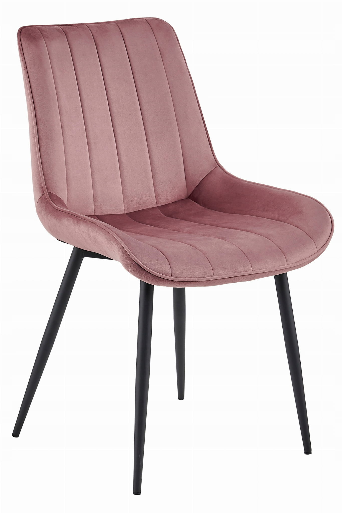 Eetkamerstoel SOSA - donkerroze - stevige constructie - modern design