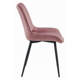 Eetkamerstoel SOSA - donkerroze - stevige constructie - modern design