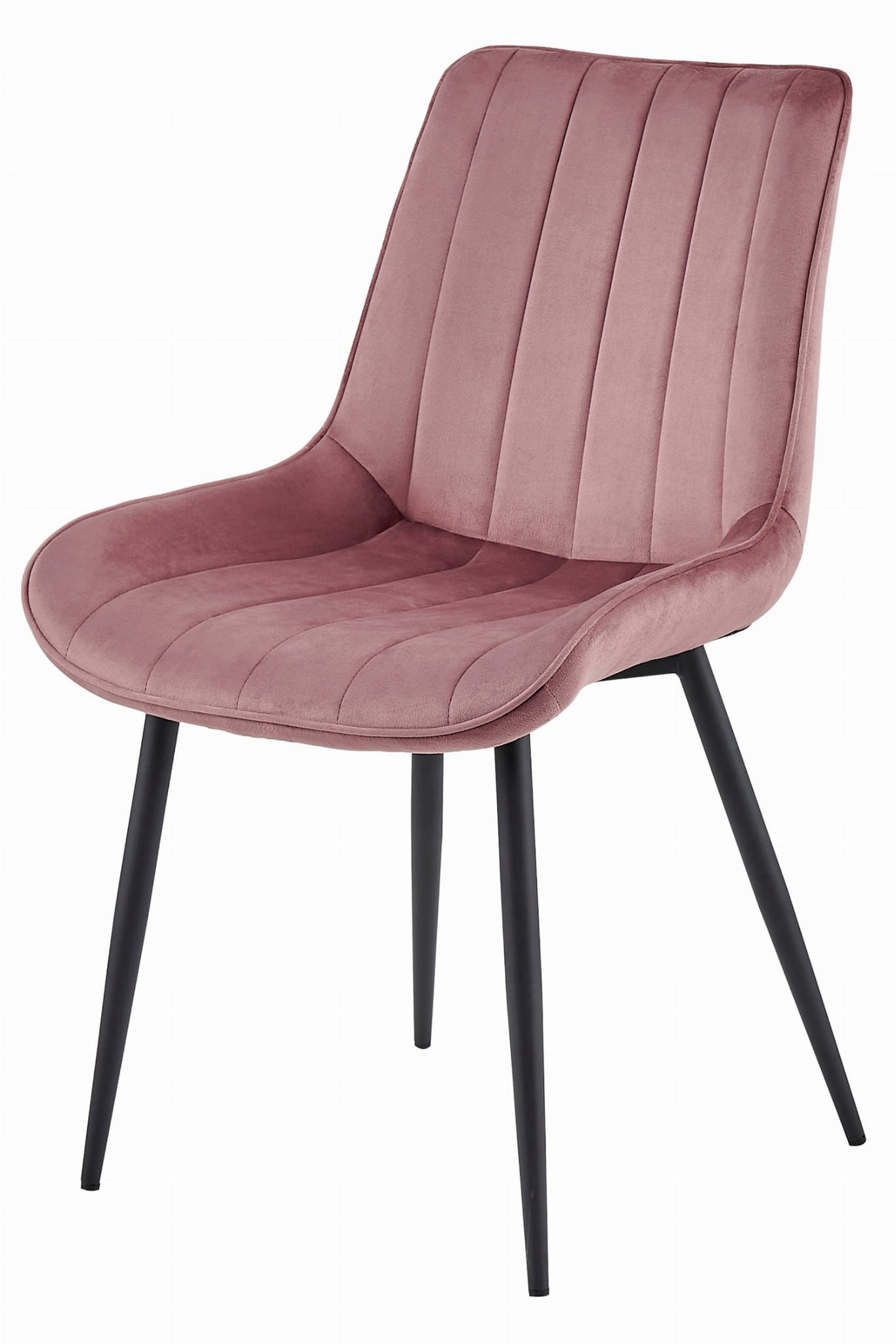 Eetkamerstoel SOSA - donkerroze - stevige constructie - modern design