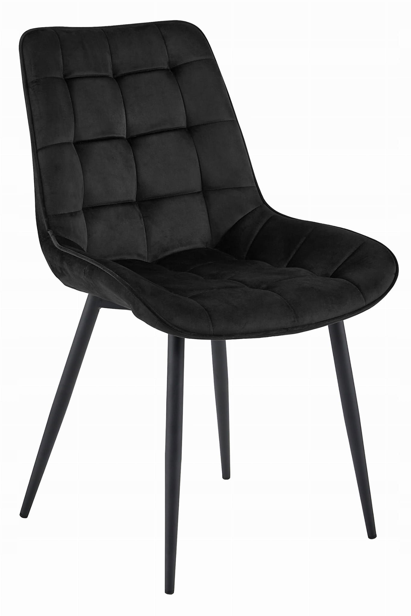 Eetkamerstoel BERA - set van 2 - zwart - 88x54x60 cm