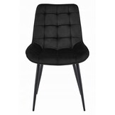 Eetkamerstoel BERA - set van 2 - zwart - 88x54x60 cm