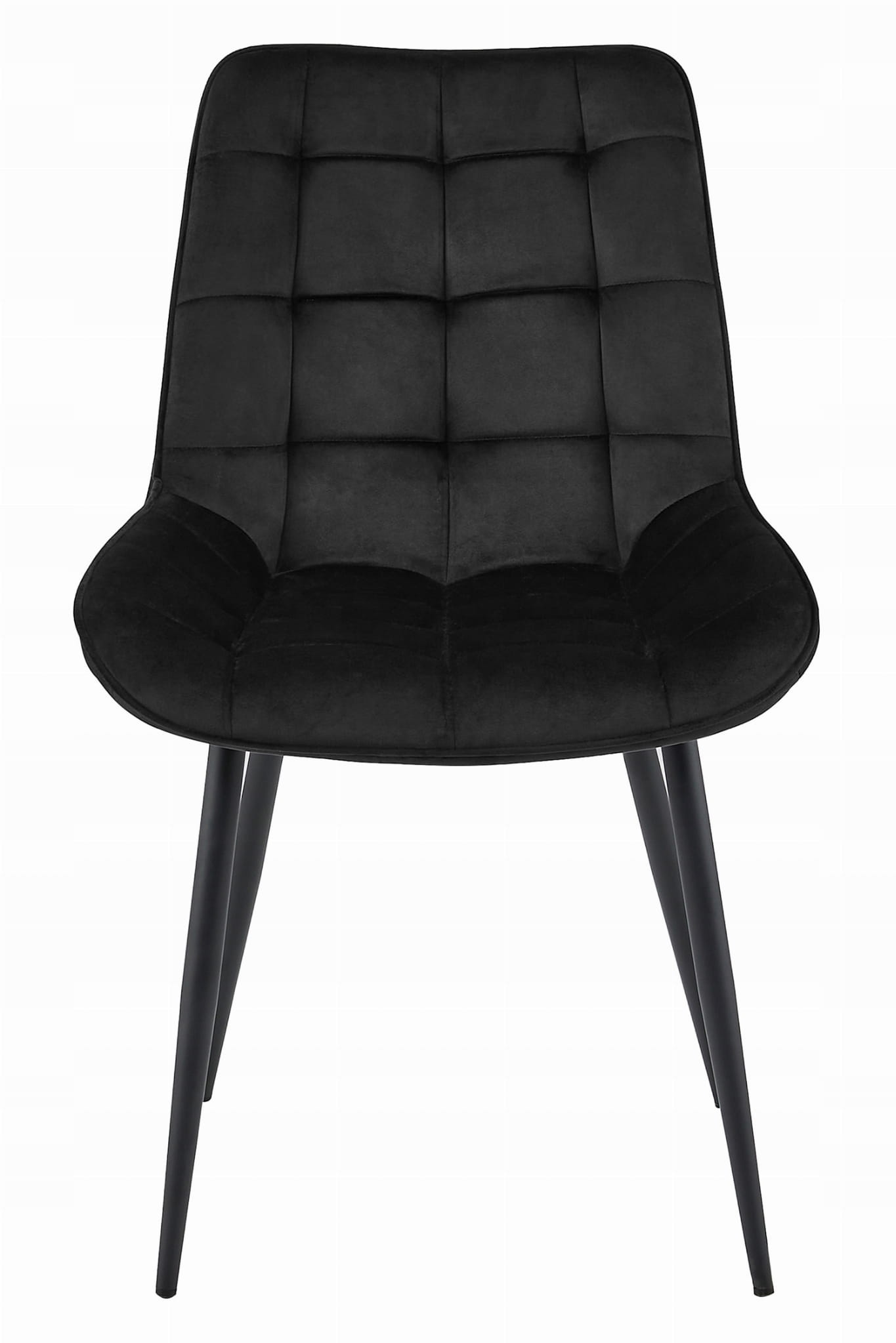 Eetkamerstoel BERA - set van 2 - zwart - 88x54x60 cm