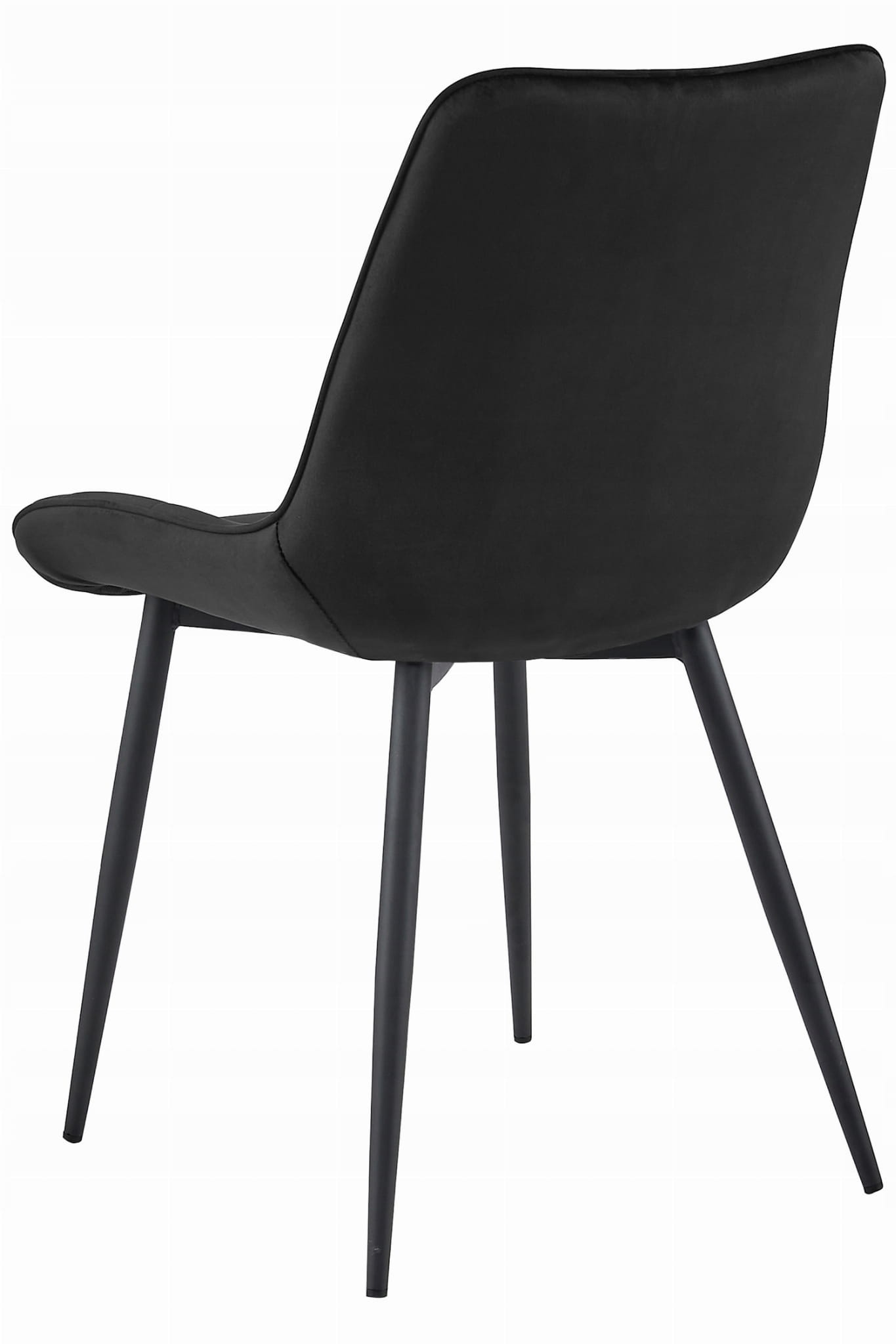Eetkamerstoel BERA - set van 2 - zwart - 88x54x60 cm