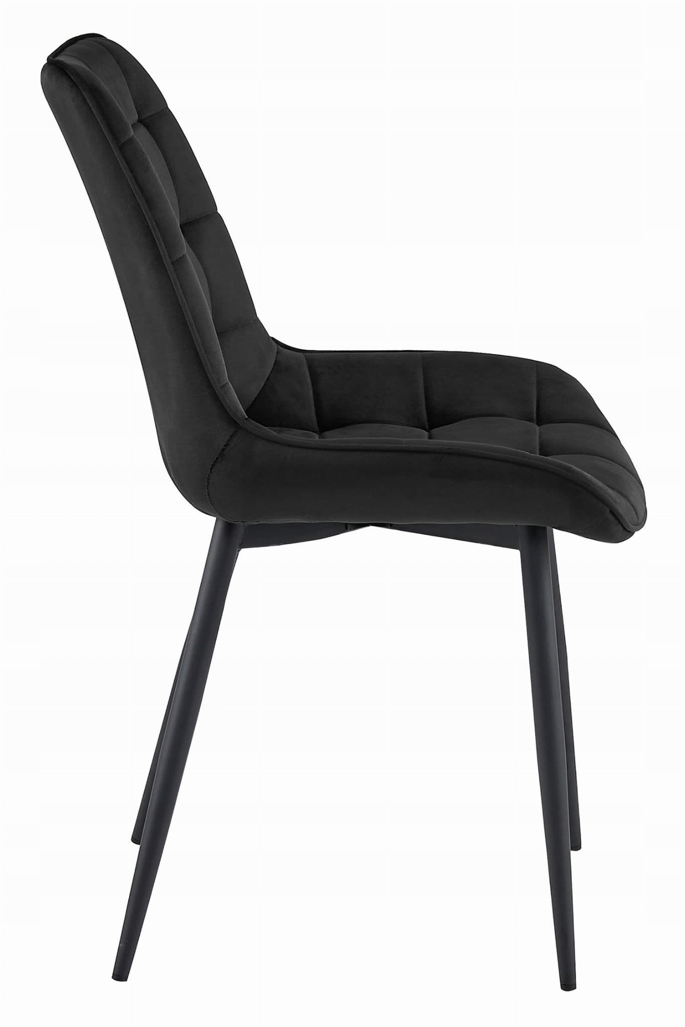 Eetkamerstoel BERA - set van 2 - zwart - 88x54x60 cm