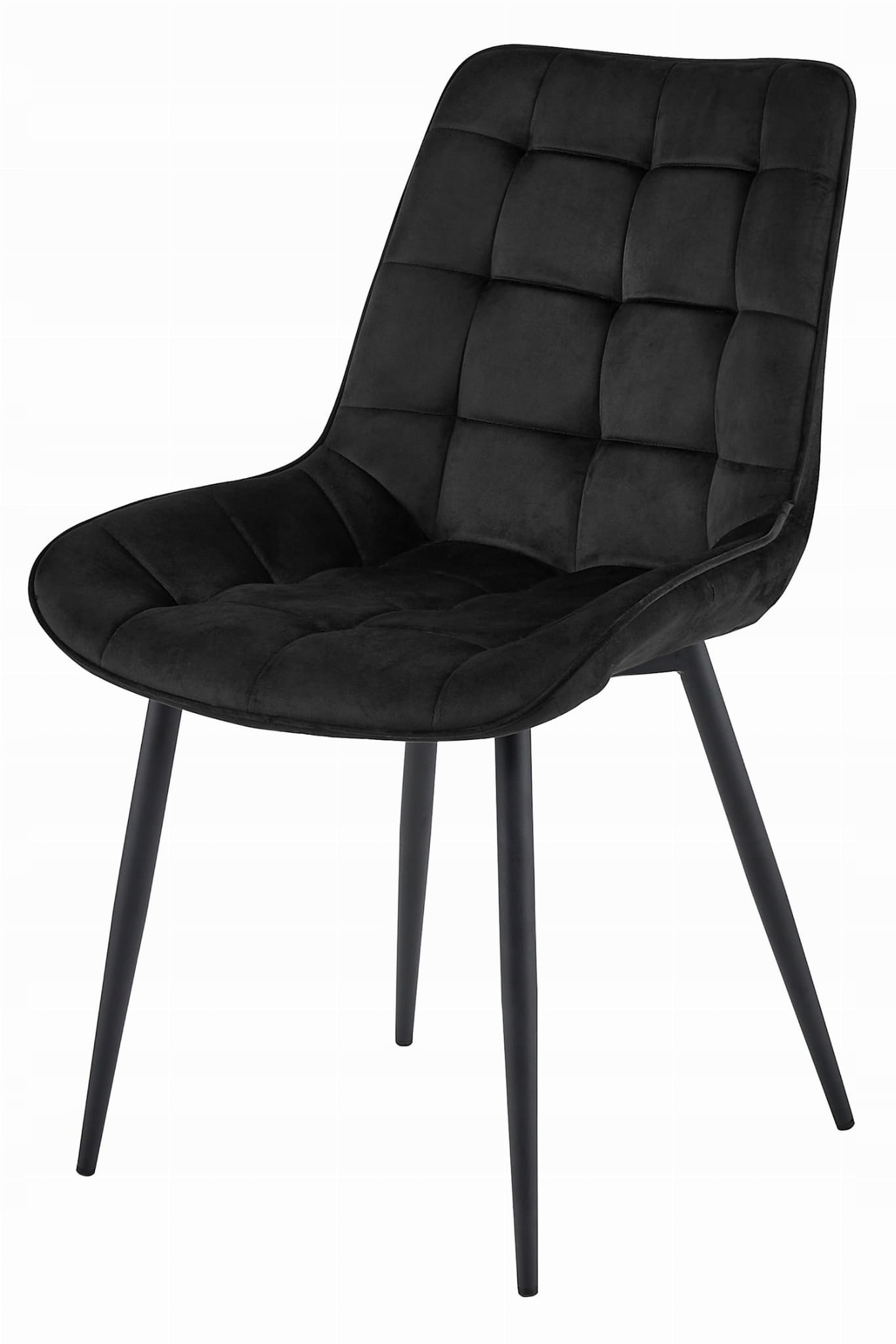Eetkamerstoel BERA - set van 2 - zwart - 88x54x60 cm