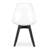 Eetkamerstoel MARK - 2 stuks - transparant - 82x49 cm