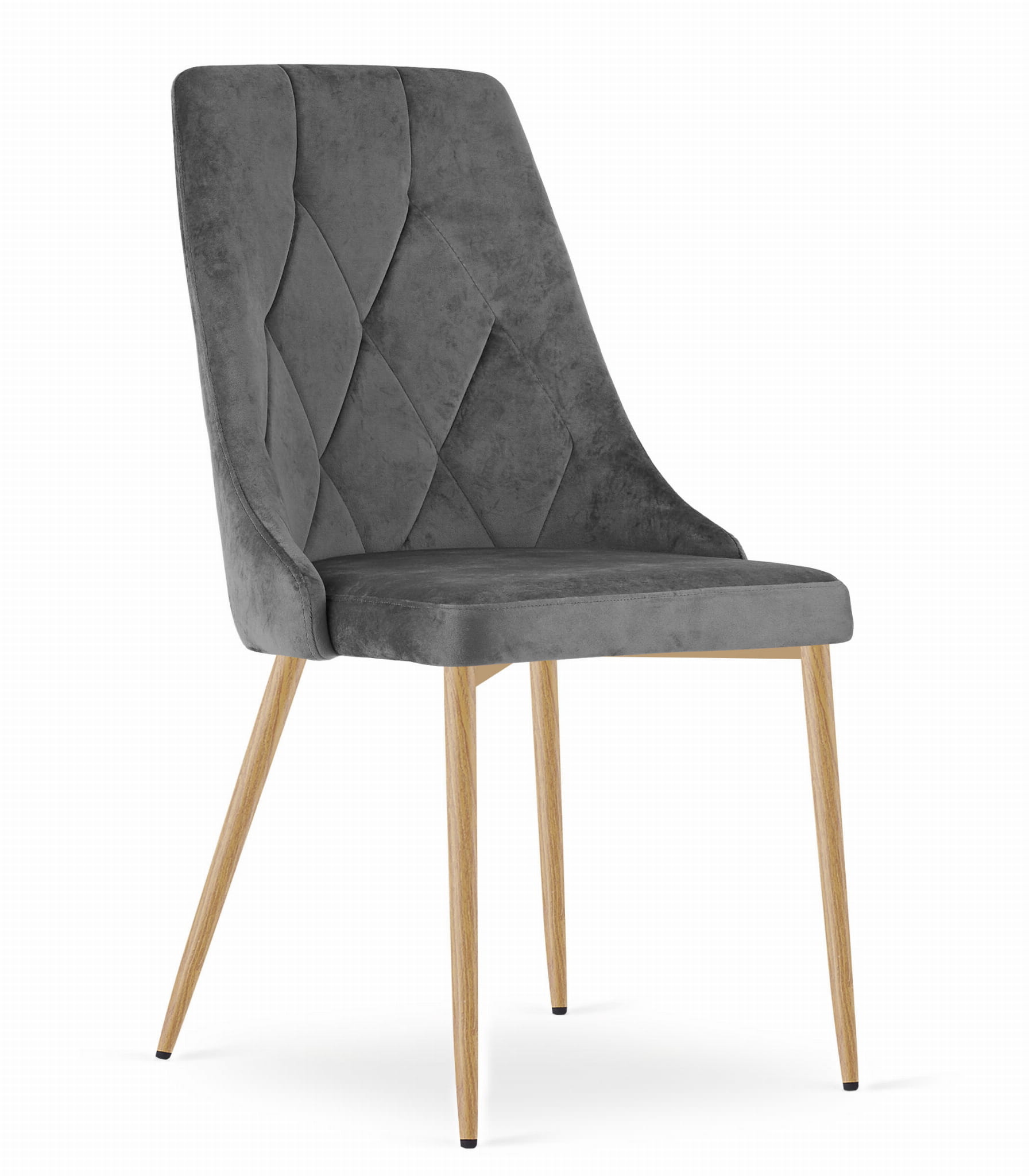 Eetkamerstoel IMOLA - set van 2 - donkergrijs - 88x49,5x55,5 cm