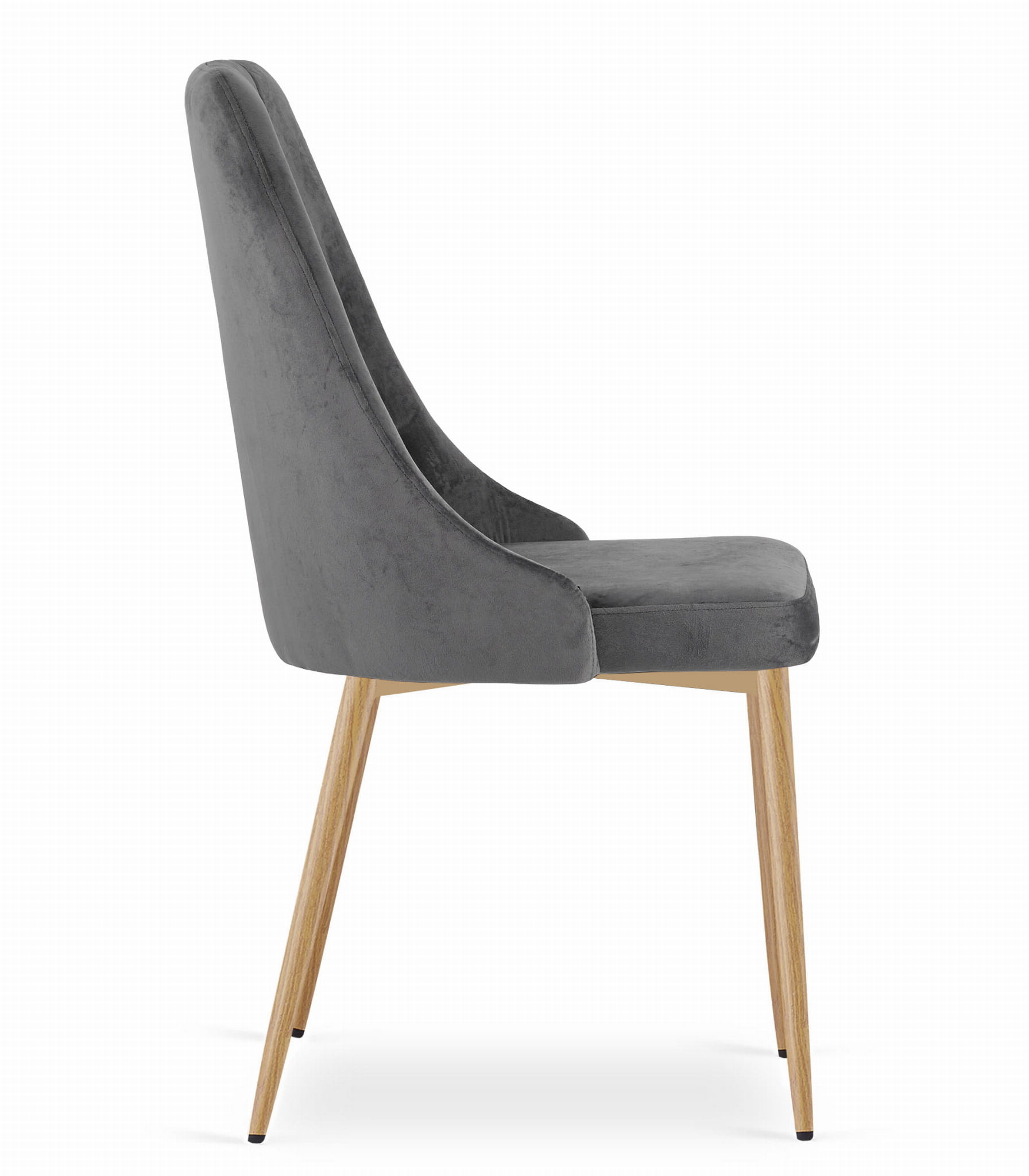 Eetkamerstoel IMOLA - set van 2 - donkergrijs - 88x49,5x55,5 cm